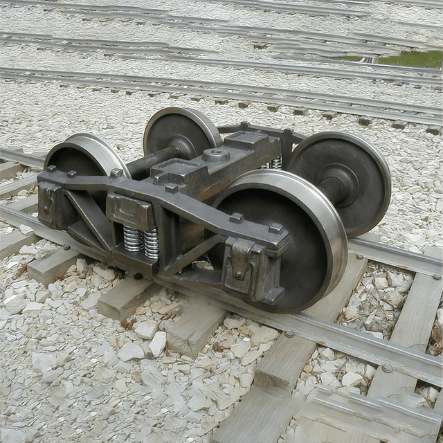 Carrello merci ferroviario con scartamento metrico da 20 tonnellate di carico per asse